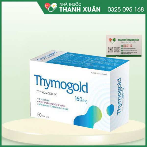 Thymogold 160mg - Hỗ trợ bổ phế, tăng cường sức đề kháng